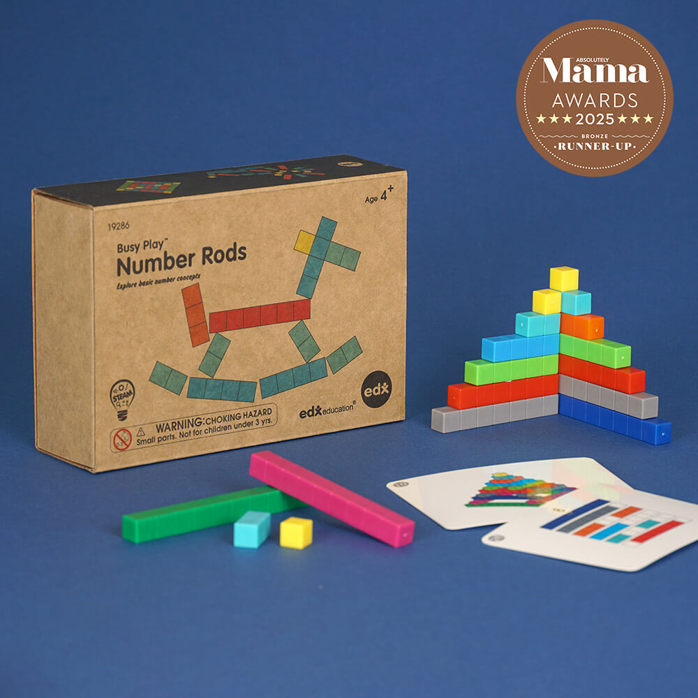 Edx Education - Shopedx UK – Busy Play® Number Rods – EDX19286 – Product Lifestyle Image