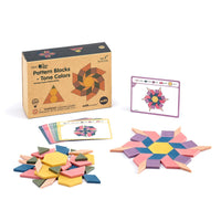 Busy Play® Pattern Blocks Tone Colours, product packaging | Edx Education®
