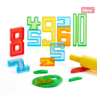 Translucent Number Cookie Cutters 1-10, multipurpose stacking and dough number toy, ages 18m+ | Edx Education®