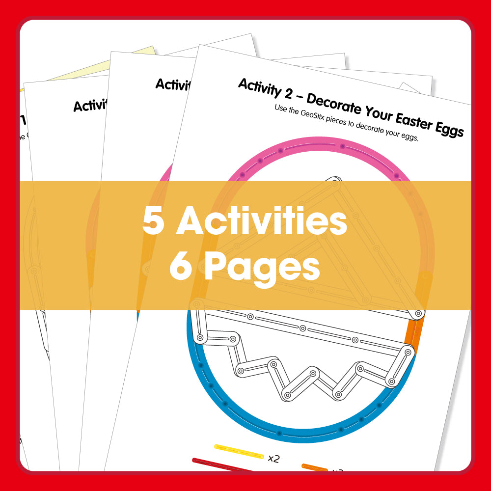 Edx Education Easter printable activity sheets showing a child enjoying craft and puzzle activities for early learning and family play-2