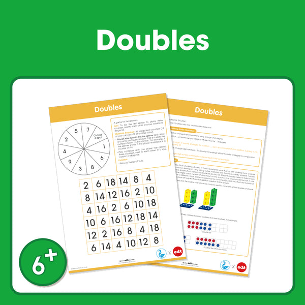 Edx Education Board Games  Doubles– Grade 1 to 3