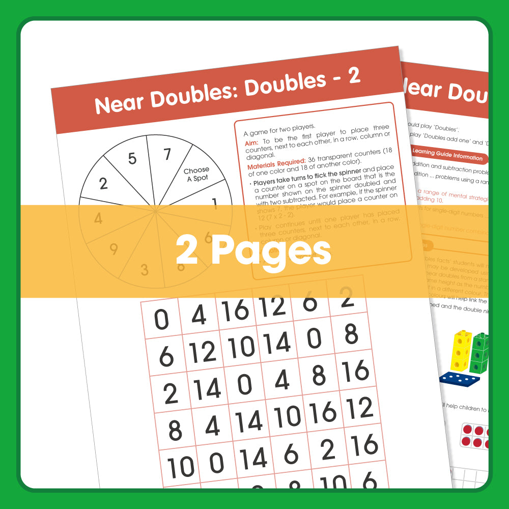 
                  
                    Edx Education Board Games  Near Doubles: Doubles -2– Grade 1 to 3
                  
                