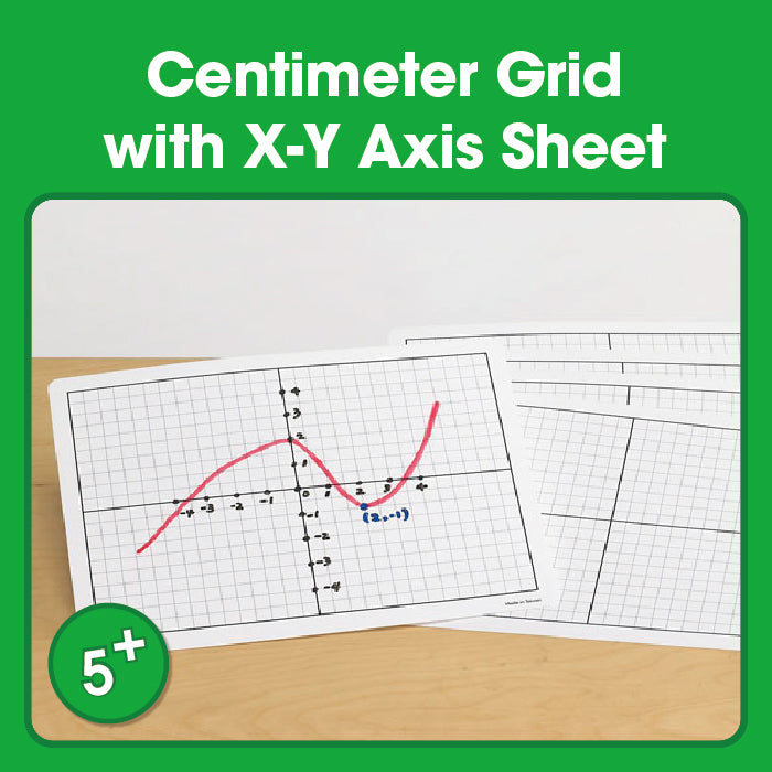 Edx Downloadable Centimeter Grid with X-Y Axis Sheet - Shopedx