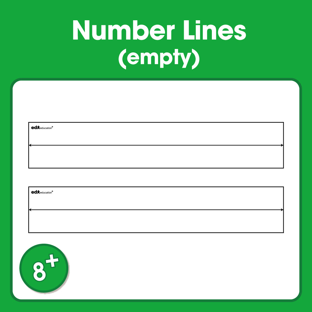 Edx Downloadable Number Lines (blank) - Shopedx