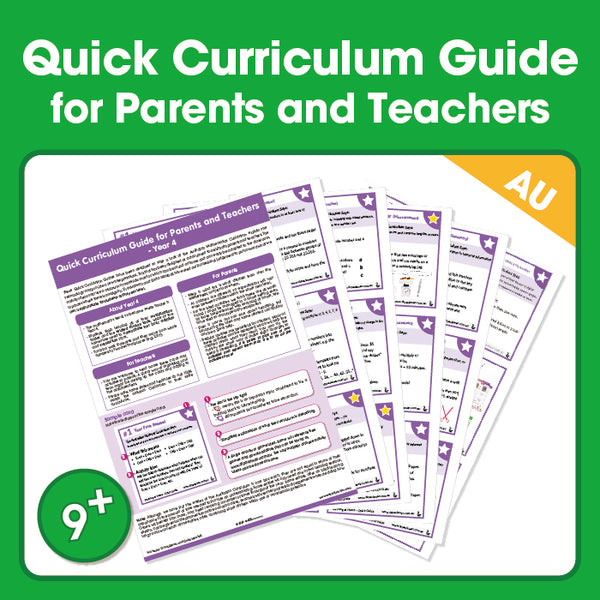Quick Curriculum Guide for Parents and Teachers - Year 4