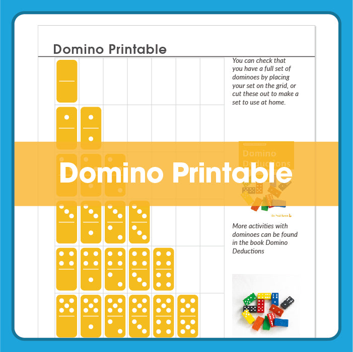 Edx Education domino webinar activity set showing colourful domino blocks with printable maths worksheets for number recognition and early maths skills-2