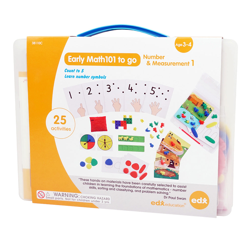 Child using Early Math101 Level 1 resources – hands-on EYFS maths at home | edx education® UK