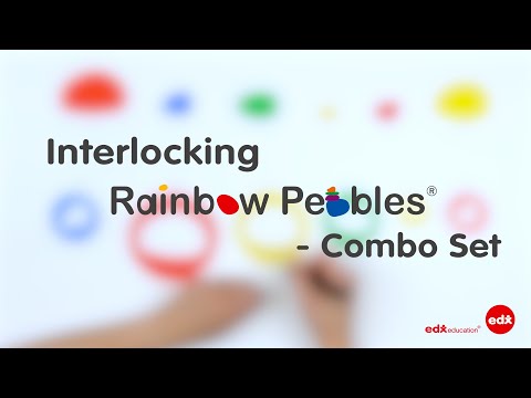 Interlocking Rainbow Pebbles® Combo Set - Edx Education, Creative Thinking & Problem Solving Skills