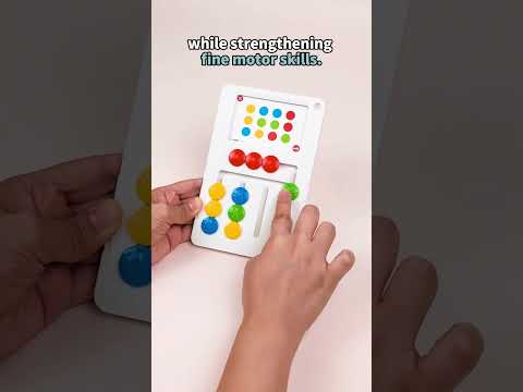 Children match, slide, and explore tactile patterns with Busy Play® iSense Sliding Puzzle