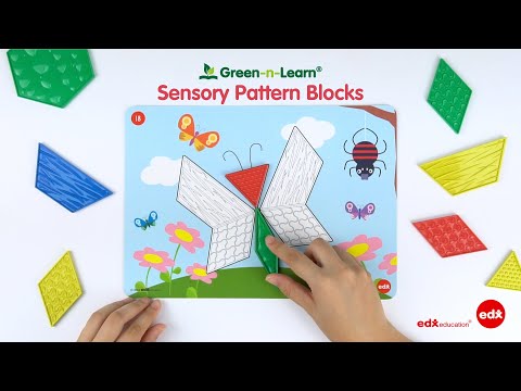 Green-n-Learn Sensory Pattern Blocks (2/2) - Edx Education, Geometry and Logical Thinking