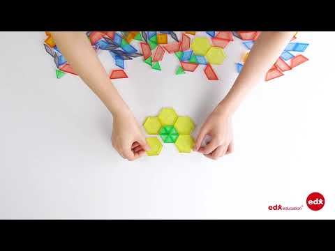 Translucent Pattern Blocks - Edx Education, Patterning, Symmetry, Creative Designs
