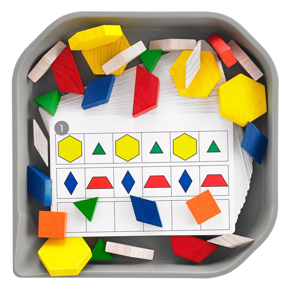 Fun Play Wooden Pattern Blocks - Shopedx