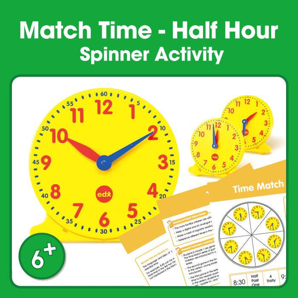 Time Match (Half Hour) Spinner Game (6+) - Shopedx