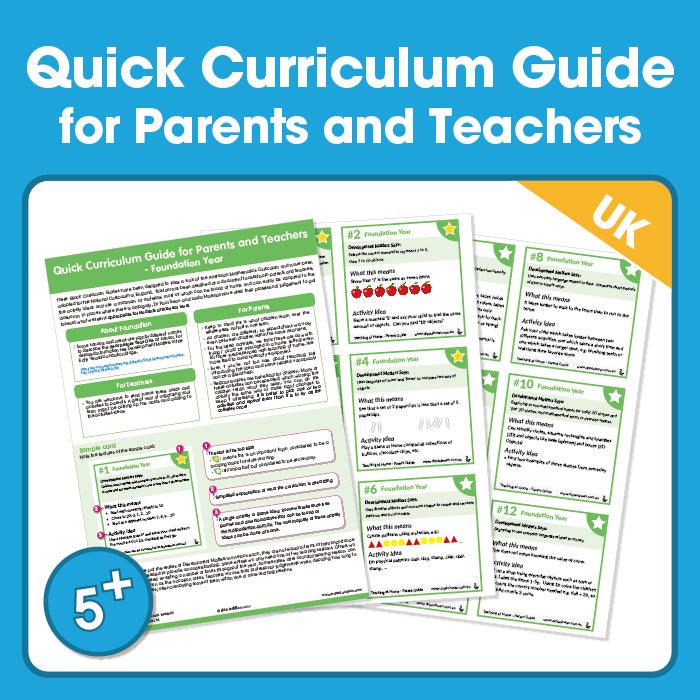 Reception/Foundation Year - Simplified UK Curriculum Guide for Parents & Teachers - Shopedx