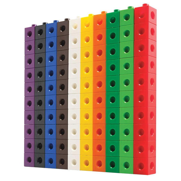 Linking Cubes 100pc – colourful connecting cubes for counting and measuring | edx education® UK