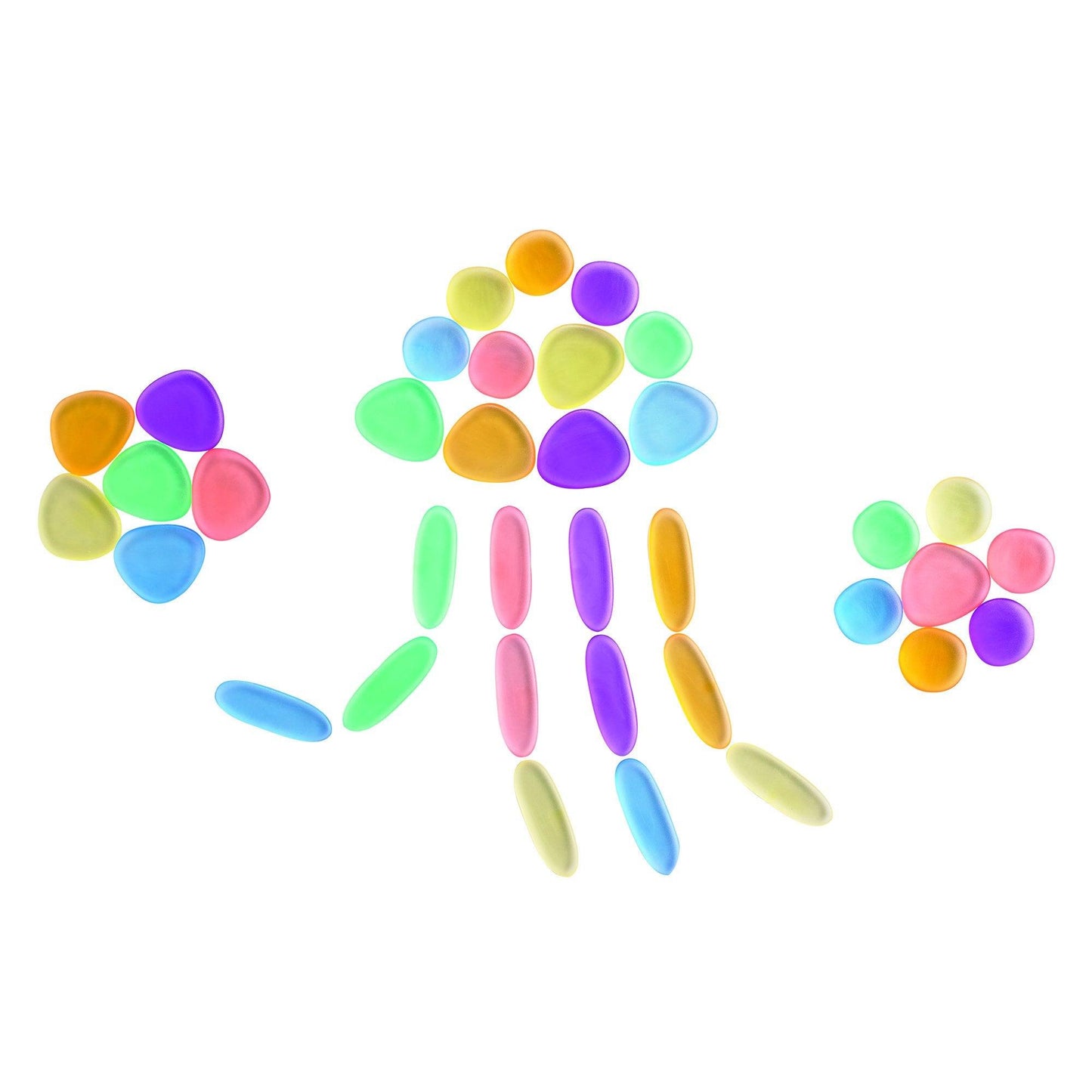Clear Junior Rainbow Pebbles® - Shopedx